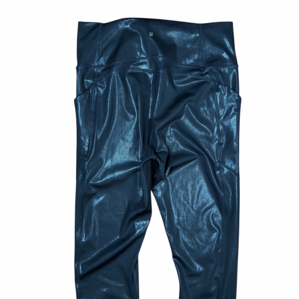 Fabletics Black Glitter Sparkly Define PowerHold High-Waisted 7/8 Legging - Picture 6 of 11